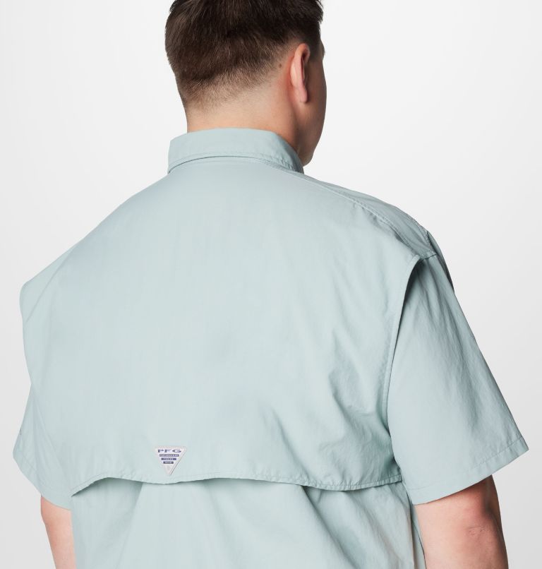 Men’s PFG Bahama II Short Sleeve Shirt - Big, Color: Crushed Blue, image 6