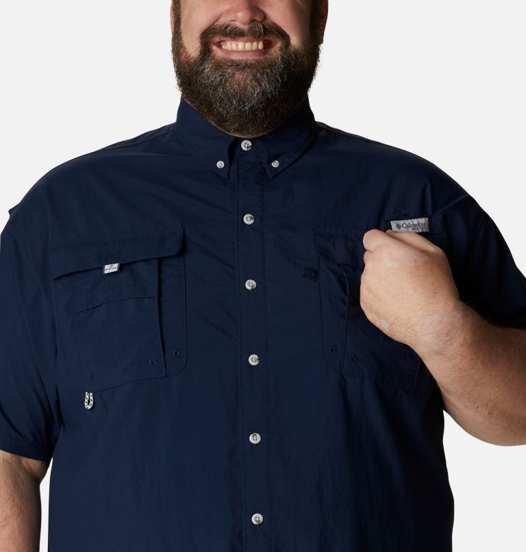 Men’s PFG Bahama II Short Sleeve Shirt - Big, Color: Collegiate Navy, image 4