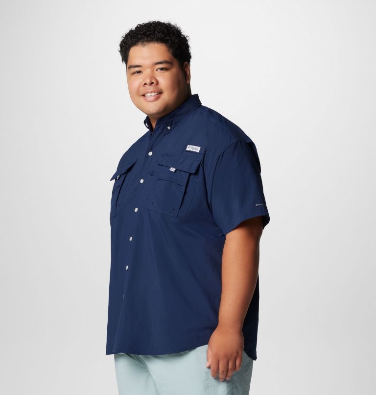 Men’s PFG Bahama II Short Sleeve Shirt - Big, Color: Collegiate Navy, image 4