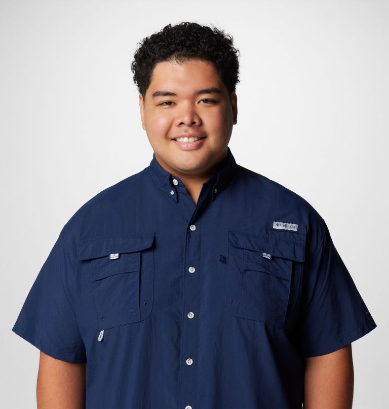 Men’s PFG Bahama II Short Sleeve Shirt - Big, Color: Collegiate Navy, image 5