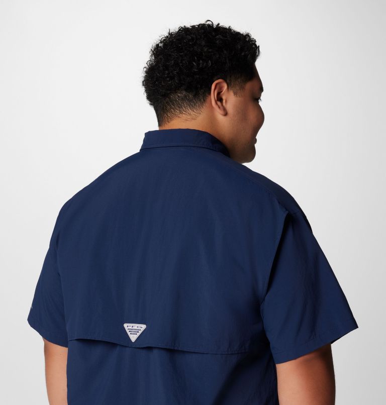 Men’s PFG Bahama II Short Sleeve Shirt - Big, Color: Collegiate Navy, image 6