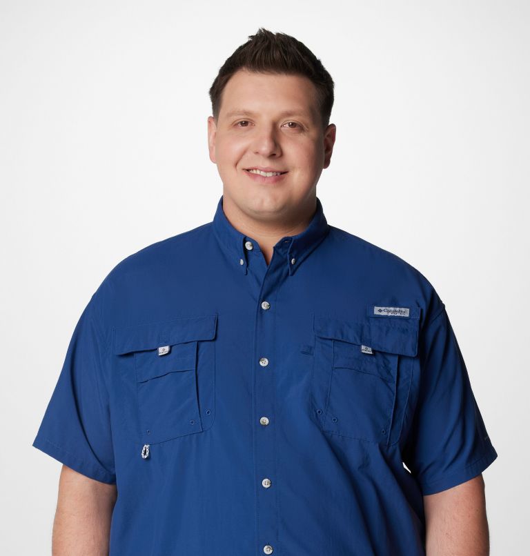 Men’s PFG Bahama II Short Sleeve Shirt - Big, Color: Carbon, image 5