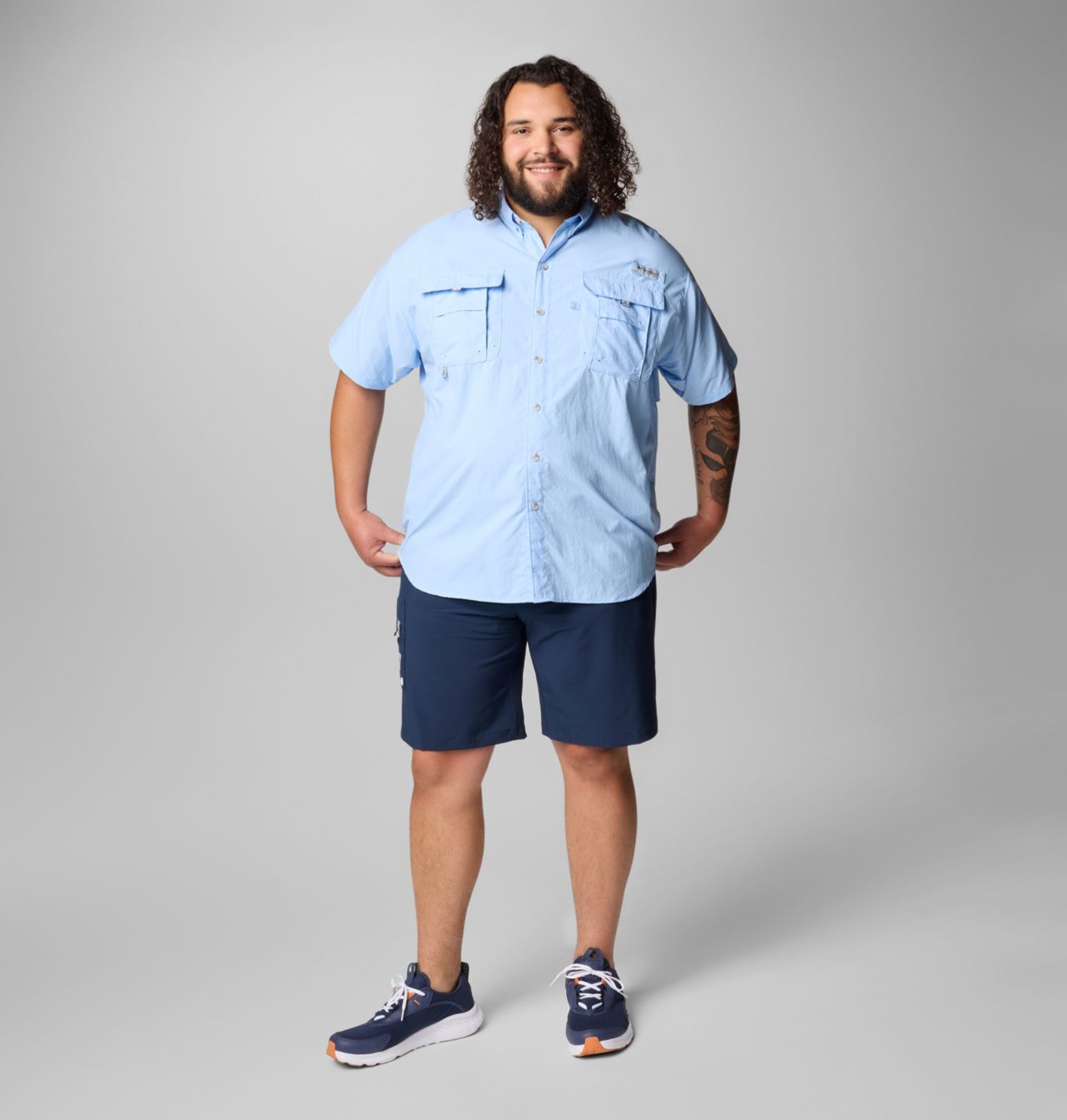 Men’s PFG Bahama™ II Short Sleeve Shirt - Big | 485 | 4X 3
