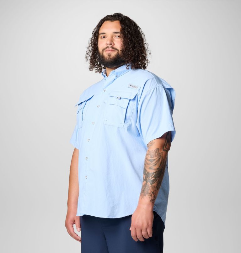 Men’s PFG Bahama II Short Sleeve Shirt - Big, Color: Sail, image 4