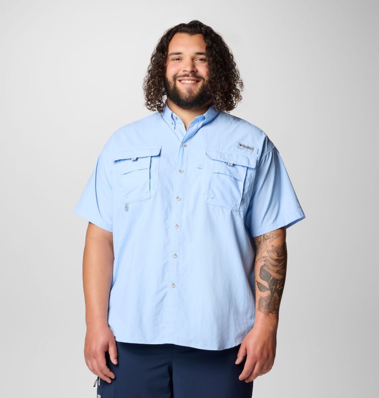 Men’s PFG Bahama II Short Sleeve Shirt - Big, Color: Sail, image 1