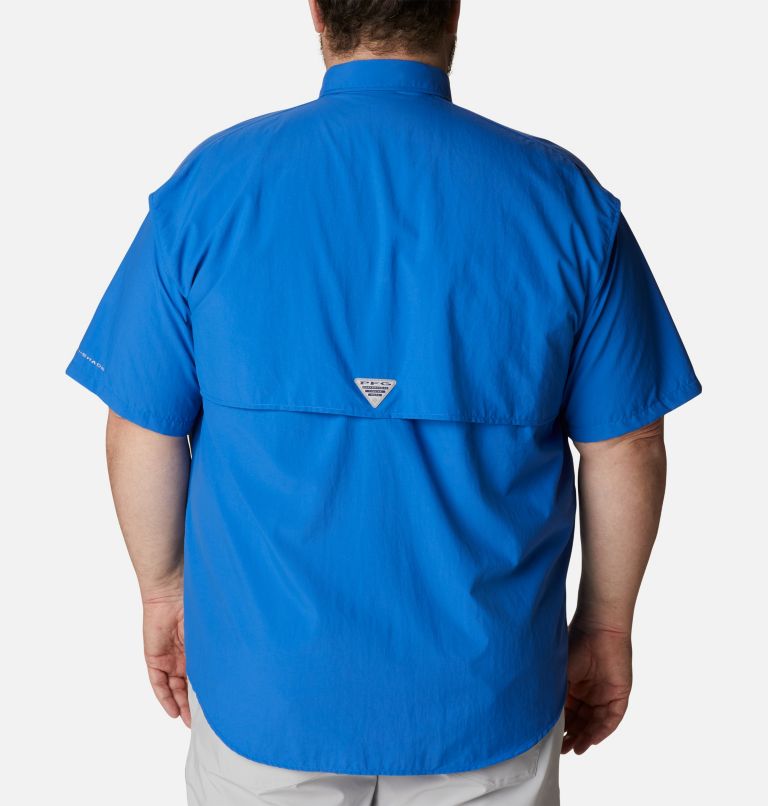 Men’s PFG Bahama II Short Sleeve Shirt - Big, Color: Vivid Blue, image 2