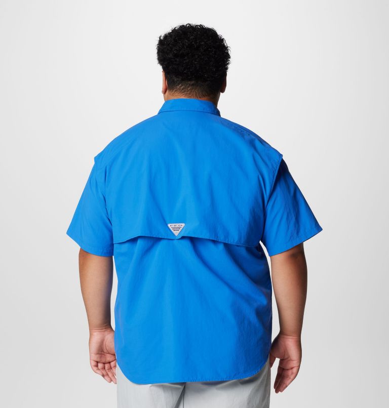 Men’s PFG Bahama II Short Sleeve Shirt - Big, Color: Vivid Blue, image 2