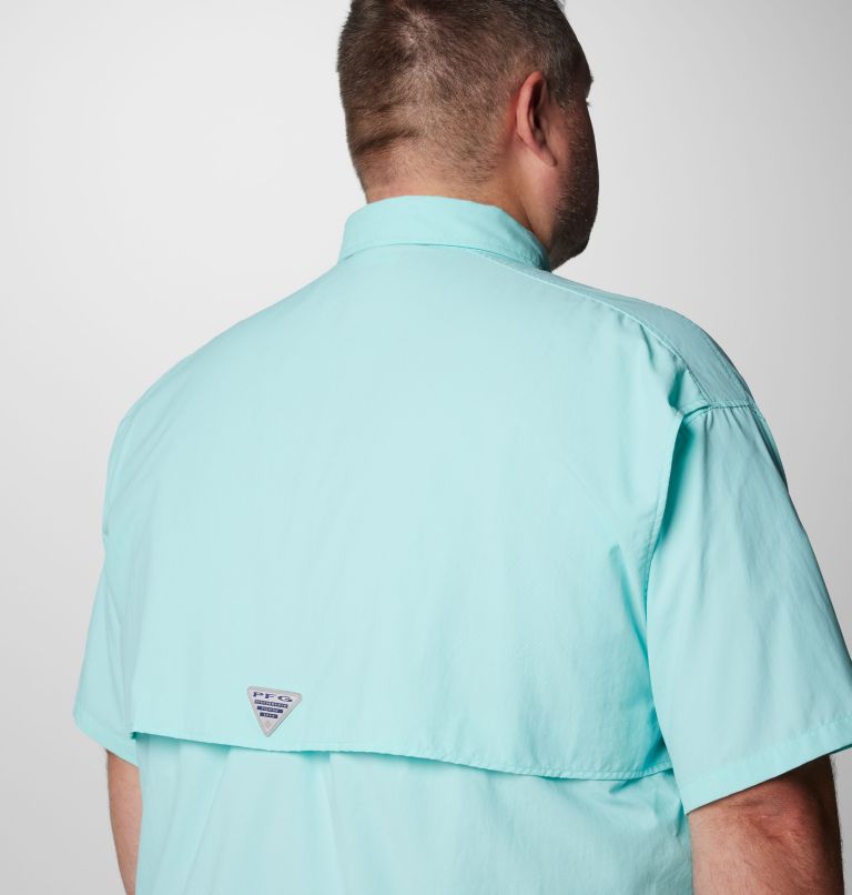Men’s PFG Bahama II Short Sleeve Shirt - Big, Color: Gulf Stream, image 6