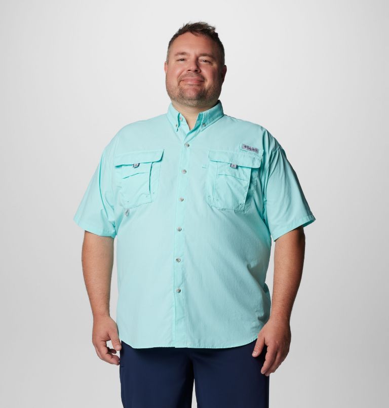 Men’s PFG Bahama II Short Sleeve Shirt - Big, Color: Gulf Stream, image 1