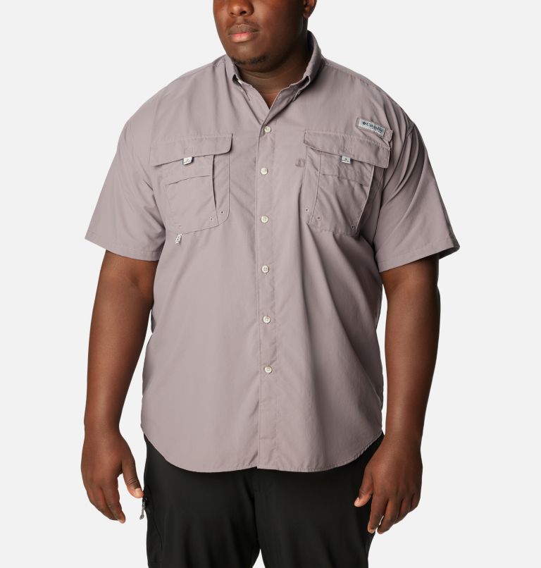 Men’s PFG Bahama II Short Sleeve Shirt - Big, Color: Granite Purple, image 1