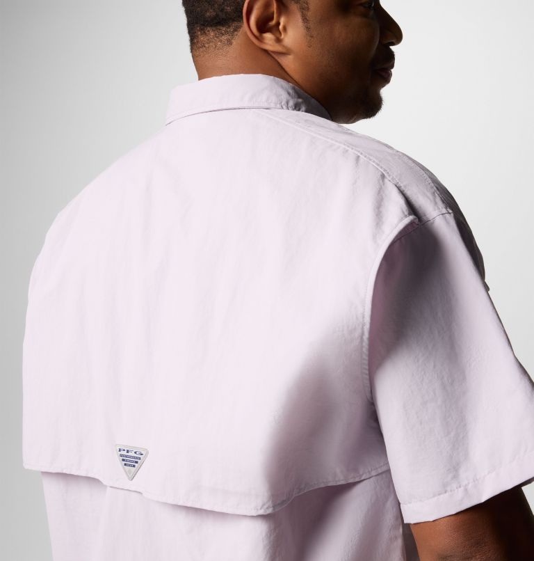 Men’s PFG Bahama II Short Sleeve Shirt - Big, Color: Lavender Pearl, image 5