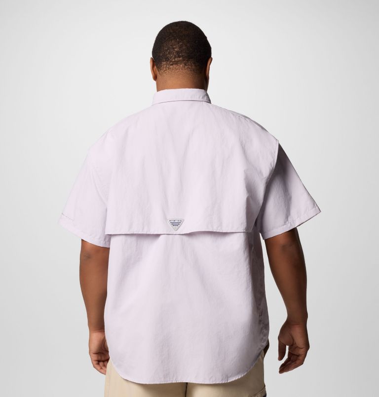 Men’s PFG Bahama II Short Sleeve Shirt - Big, Color: Lavender Pearl, image 2