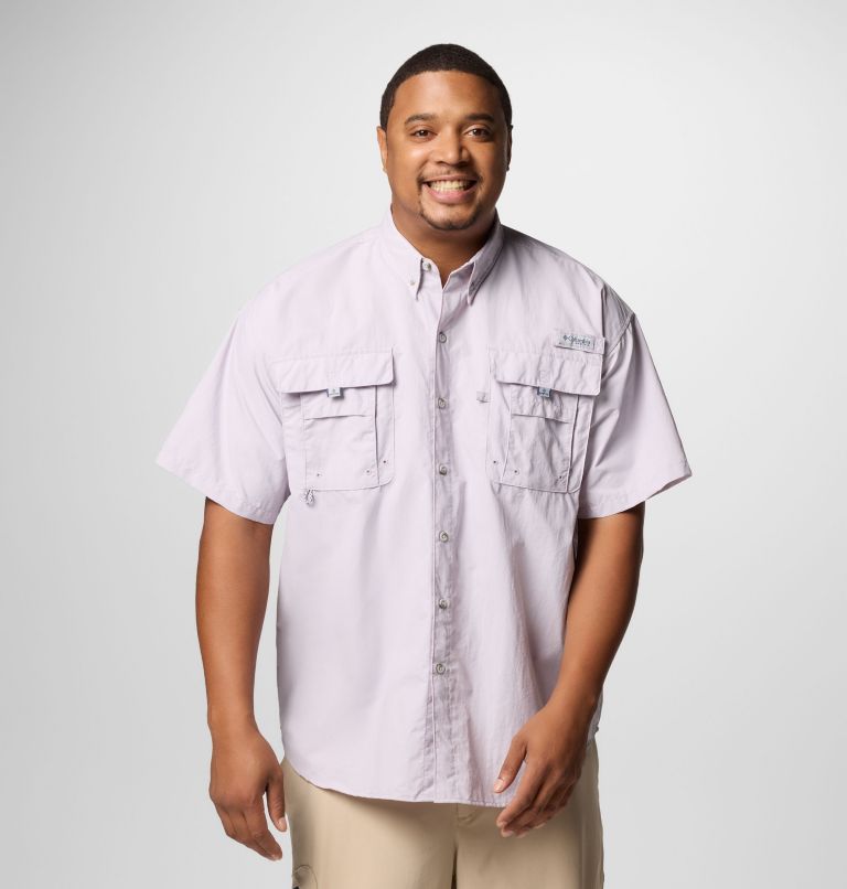 Men’s PFG Bahama II Short Sleeve Shirt - Big, Color: Lavender Pearl, image 1