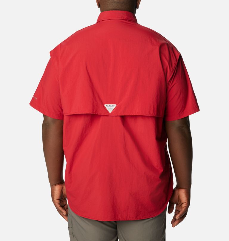 Men’s PFG Bahama II Short Sleeve Shirt - Big, Color: Beet, image 2