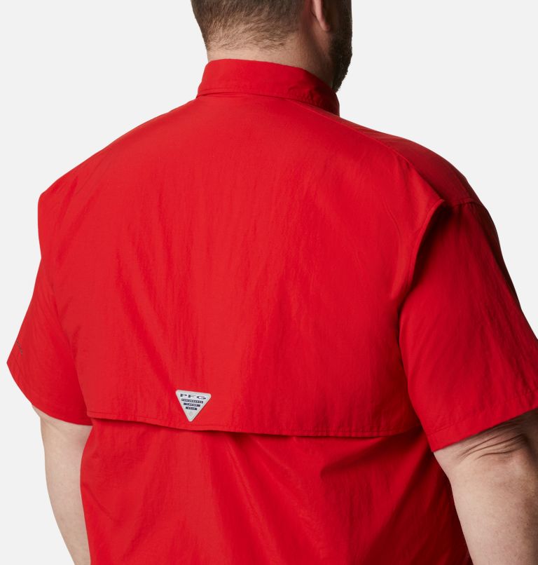 Thumbnail: Men’s PFG Bahama II Short Sleeve Shirt - Big, Color: Red Spark, image 5