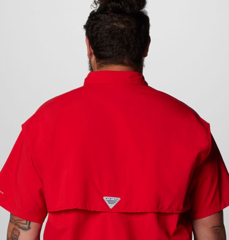 Men’s PFG Bahama II Short Sleeve Shirt - Big, Color: Red Spark, image 6