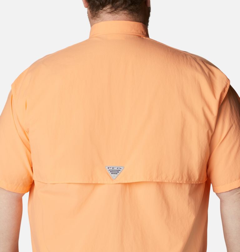 Men’s PFG Bahama II Short Sleeve Shirt - Big, Color: Bright Nectar, image 5