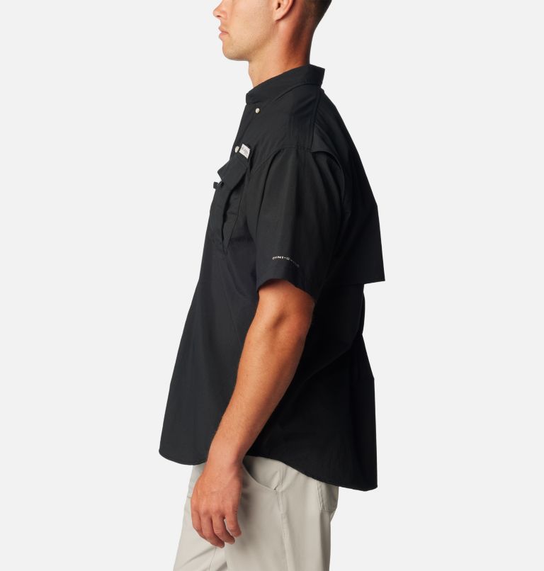 Thumbnail: Men’s PFG Bahama II Short Sleeve Shirt - Tall, Color: Black, image 3