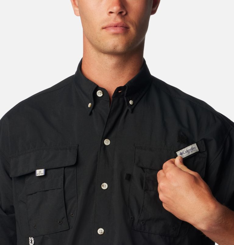 Men’s PFG Bahama II Short Sleeve Shirt - Tall, Color: Black, image 4