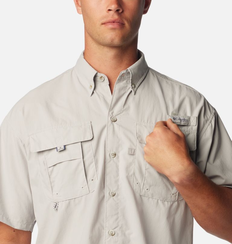 Thumbnail: Chemise à manches courtes PFG Bahama II pour homme - Grandes tailles, Color: Cool Grey, image 4