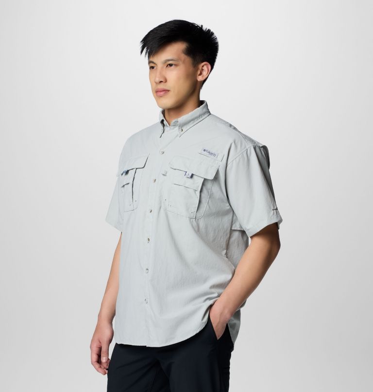 Men’s PFG Bahama II Short Sleeve Shirt - Tall, Color: Cool Grey, image 4