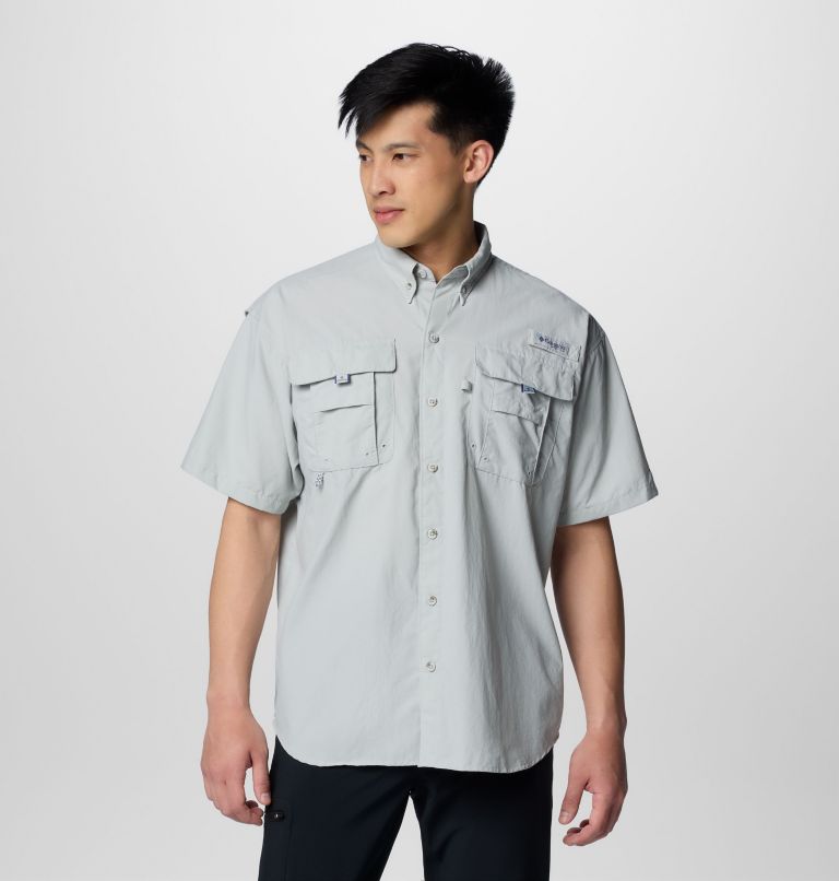Men’s PFG Bahama II Short Sleeve Shirt - Tall, Color: Cool Grey, image 1