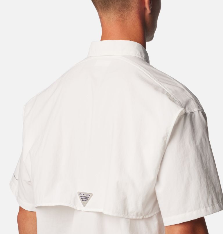 Thumbnail: Men’s PFG Bahama II Short Sleeve Shirt - Tall, Color: White, image 5