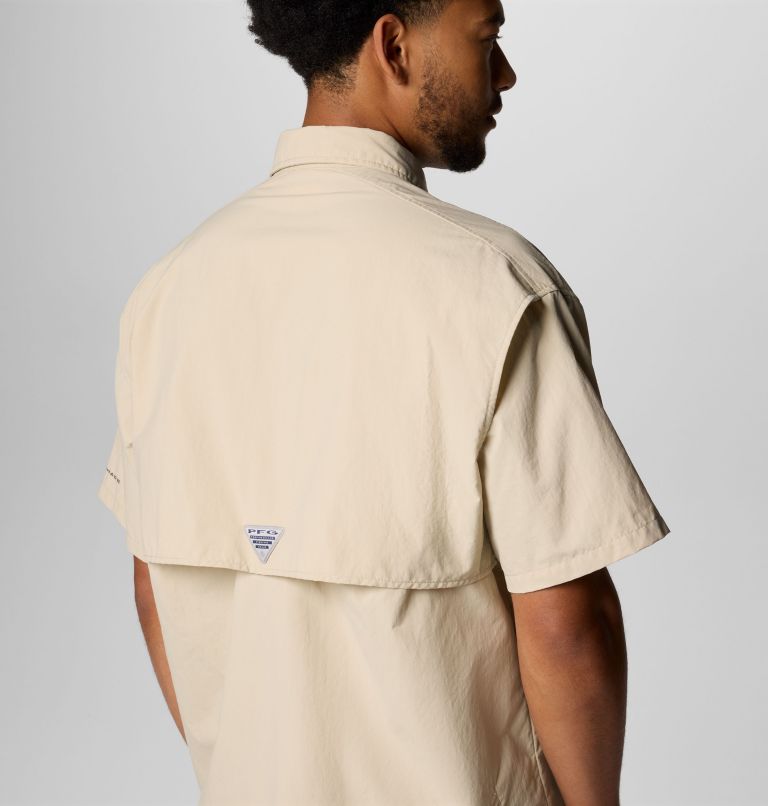 Men’s PFG Bahama II Short Sleeve Shirt - Tall, Color: Fossil, image 6