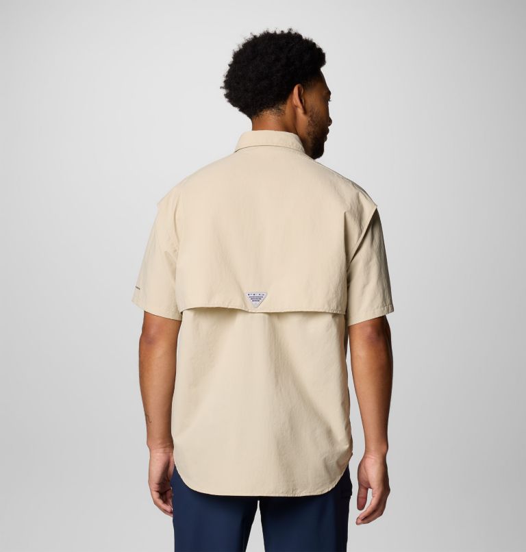 Men’s PFG Bahama II Short Sleeve Shirt - Tall, Color: Fossil, image 2