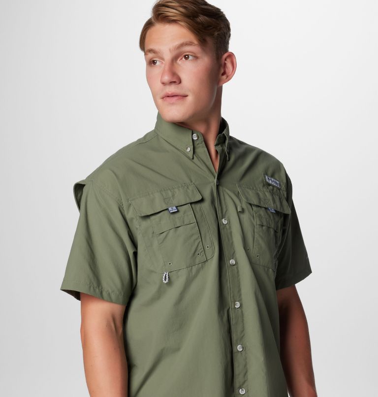Men’s PFG Bahama II Short Sleeve Shirt - Tall, Color: Cypress, image 5