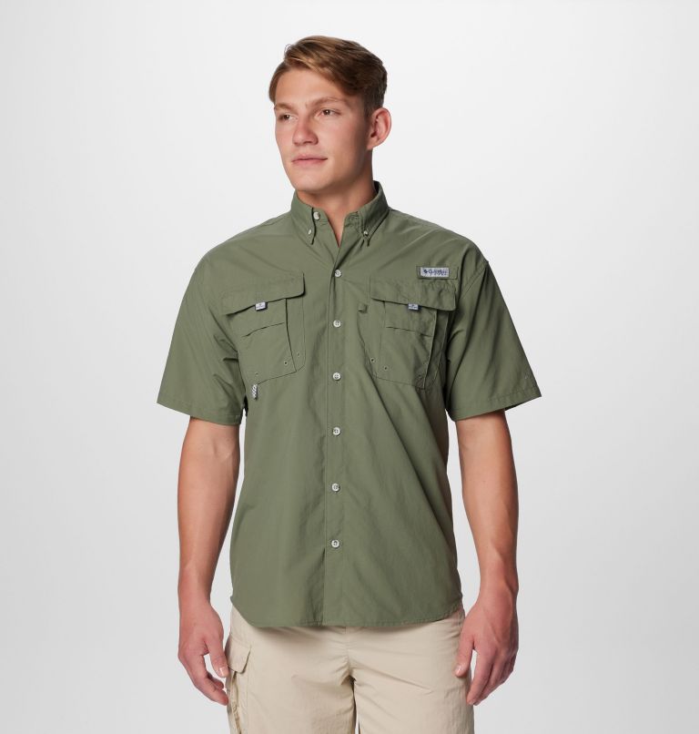 Men’s PFG Bahama II Short Sleeve Shirt - Tall, Color: Cypress, image 1