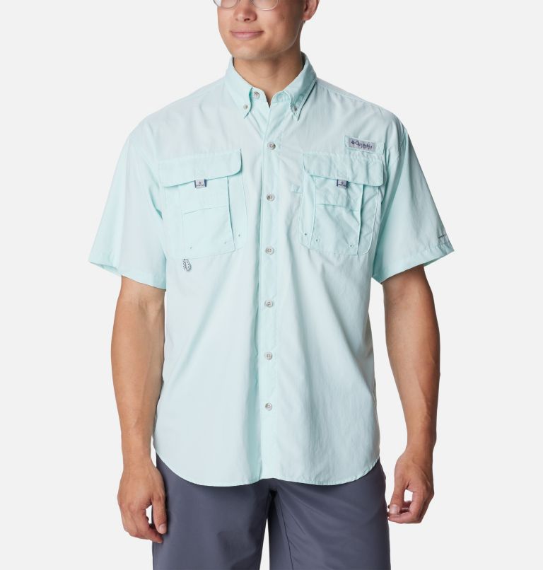 Columbia PFG Mens Fishing Shirt XXL Beige Vented Button-Up Long Sleeve  Pockets