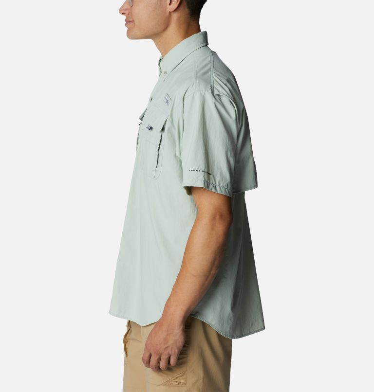 Men’s PFG Bahama II Short Sleeve Shirt - Tall, Color: Cool Green, image 3