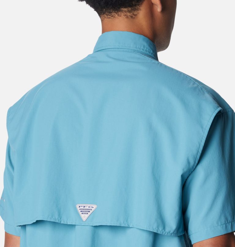 Men’s PFG Bahama II Short Sleeve Shirt - Tall, Color: Canyon Blue, image 5