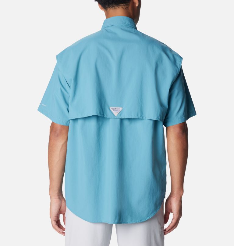 Men’s PFG Bahama II Short Sleeve Shirt - Tall, Color: Canyon Blue, image 2