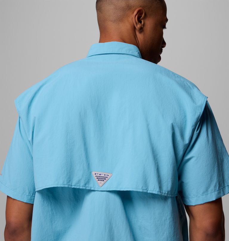 Men’s PFG Bahama II Short Sleeve Shirt - Tall, Color: Vintage Blue, image 6