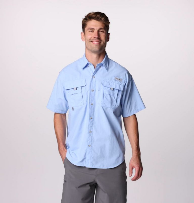 Men’s PFG Bahama II Short Sleeve Shirt - Tall, Color: Sail