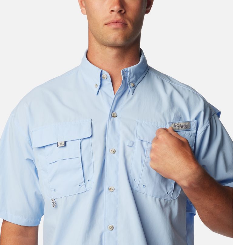 Thumbnail: Men’s PFG Bahama II Short Sleeve Shirt - Tall, Color: Sail, image 4
