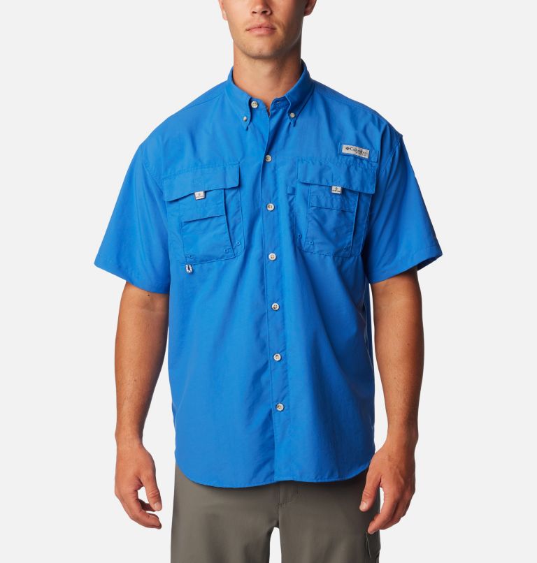 Bahama II S/S Shirt | 487 | LT, Color: Vivid Blue, image 1