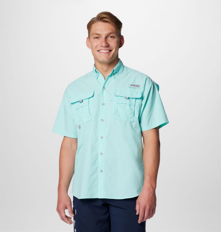 Men’s PFG Bahama II Short Sleeve Shirt - Tall, Color: Gulf Stream, image 1