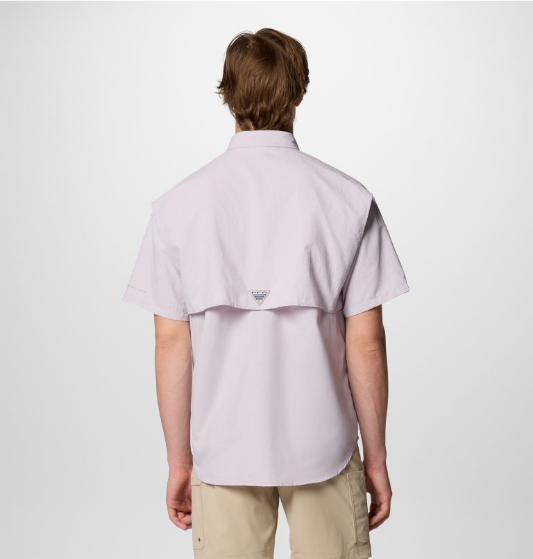 Men’s PFG Bahama II Short Sleeve Shirt - Tall, Color: Lavender Pearl, image 2