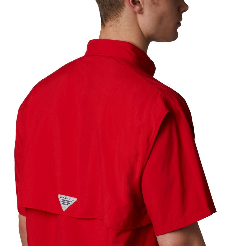 Men’s PFG Bahama II Short Sleeve Shirt - Tall, Color: Red Spark, image 5