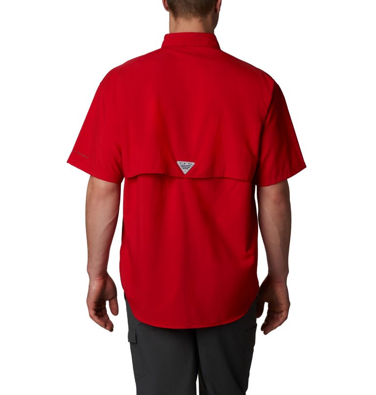 Thumbnail: Men’s PFG Bahama II Short Sleeve Shirt - Tall, Color: Red Spark, image 2