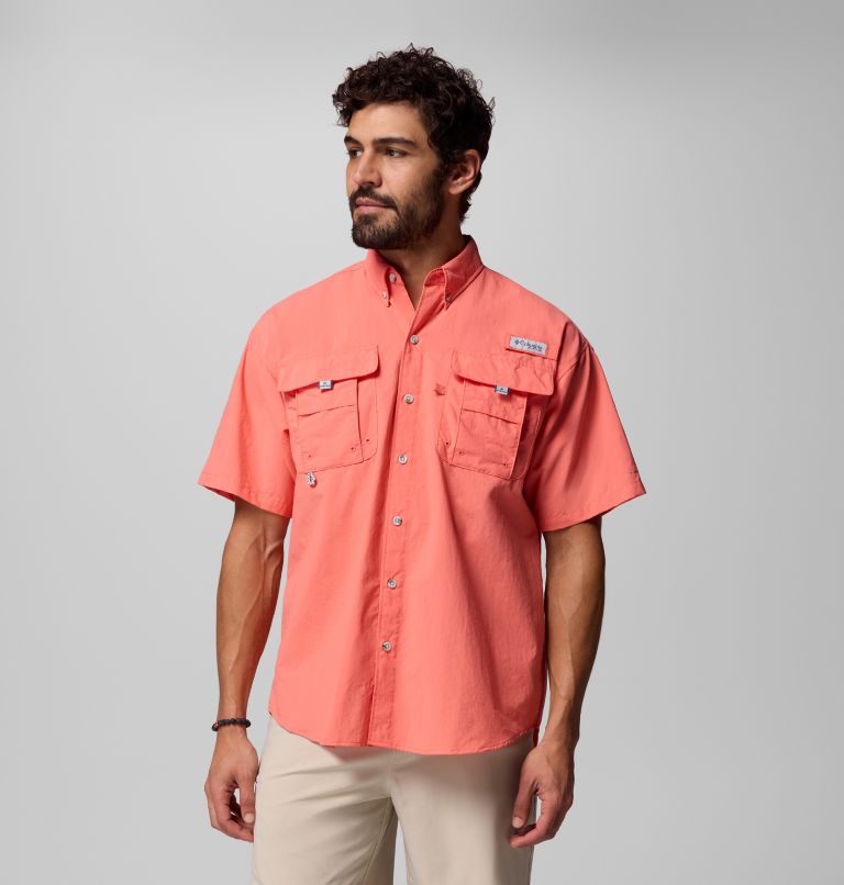 Men’s PFG Bahama II Short Sleeve Shirt - Tall, Color: Melonade, image 1