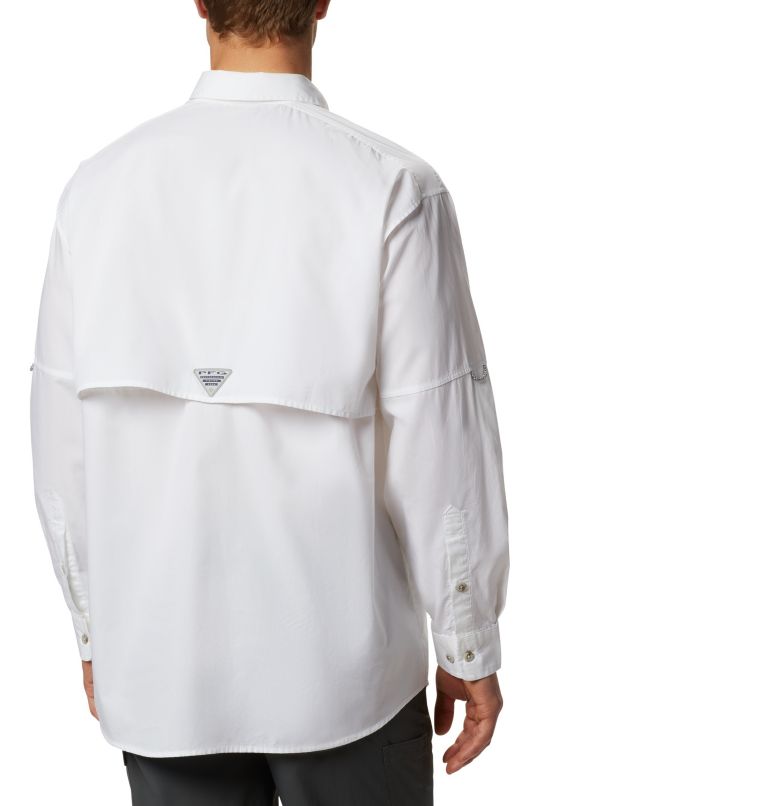 Men’s PFG Bonehead Long Sleeve Shirt, Color: White, image 2