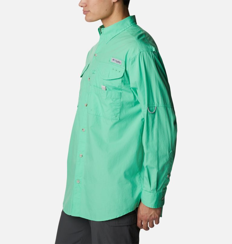 Men’s PFG Bonehead Long Sleeve Shirt, Color: Light Jade, image 3