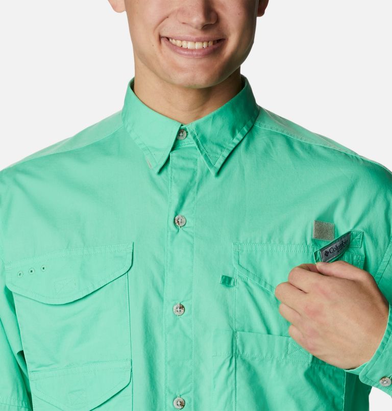 Men’s PFG Bonehead Long Sleeve Shirt, Color: Light Jade, image 4