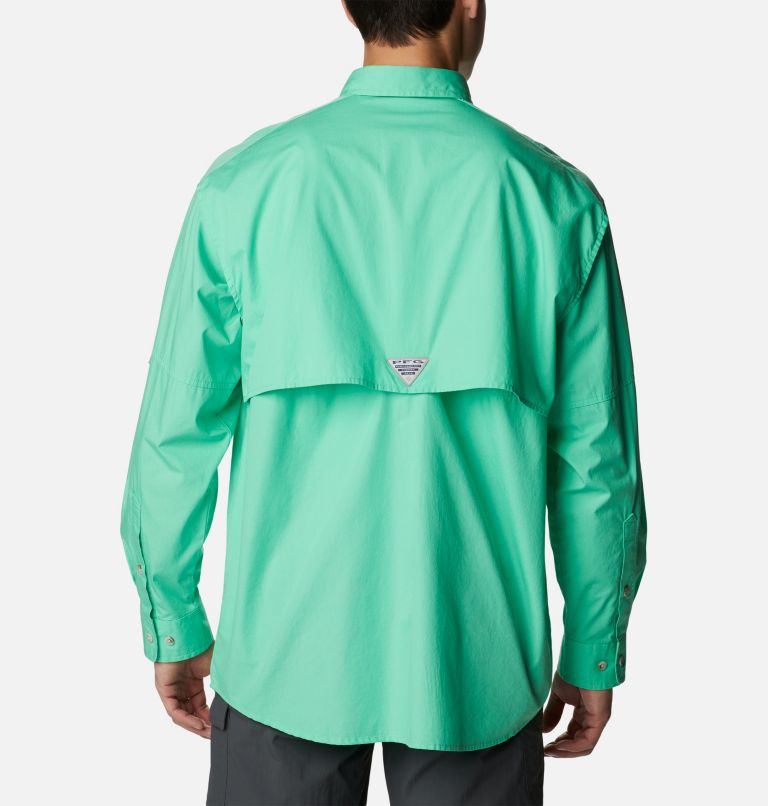 Men’s PFG Bonehead Long Sleeve Shirt, Color: Light Jade