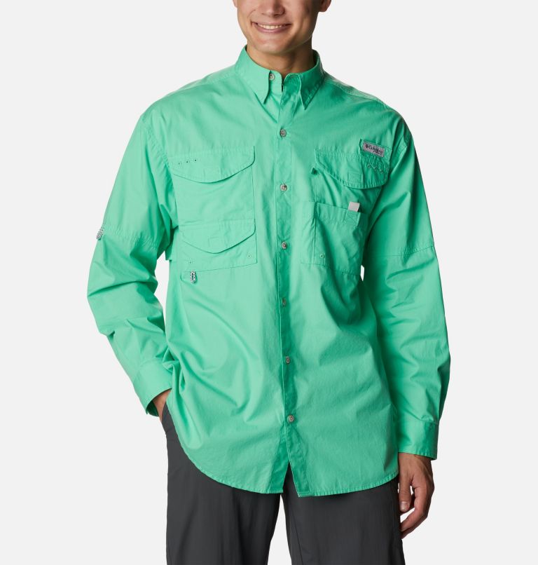 Men’s PFG Bonehead Long Sleeve Shirt - Tall, Color: Light Jade, image 1