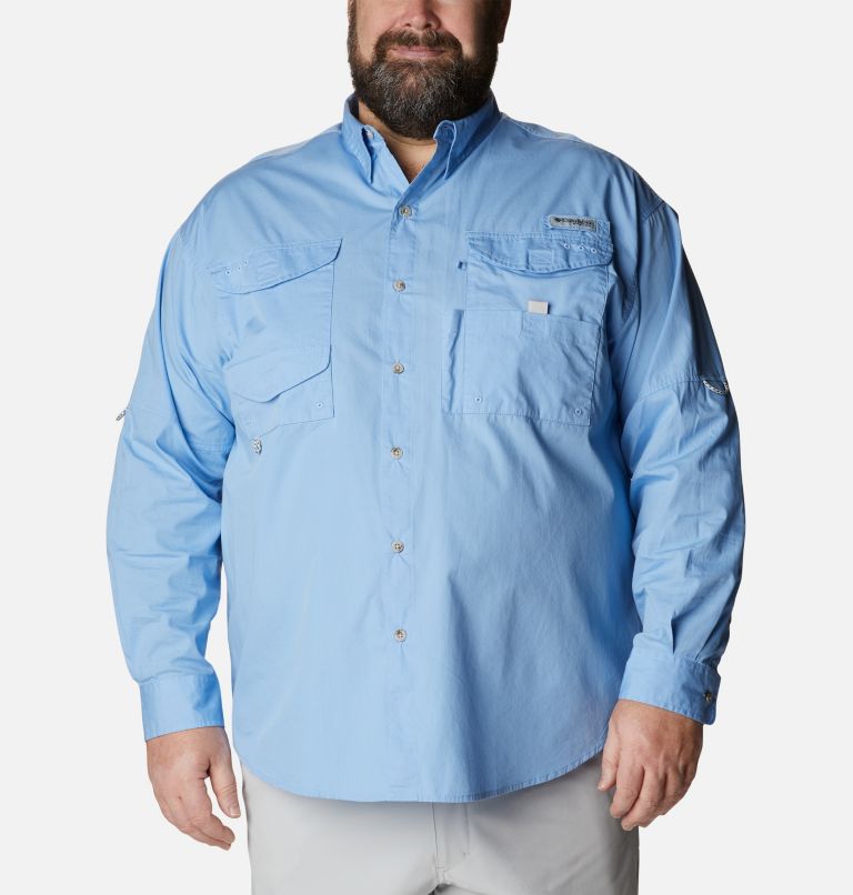 Columbia PFG Bonehead Fishing Shirt Men's 6X 6XL Long Sleeve Vented Vivid  Blue